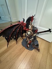 JOYTOY Warhammer 40K World Eaters Angron, Daemon Primarch of Khorne 1/18 Model