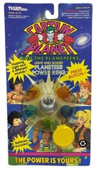 Captain Planet Planeteer Power Ring Silver Version NEW Vintage 1991 Tiger Toys