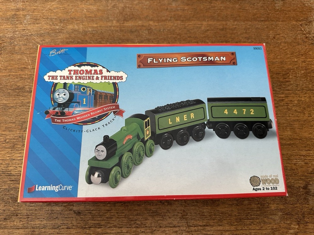 1999 Learning Curve Wooden Thomas Train 1st Edition Flying Scotsman! NEW!