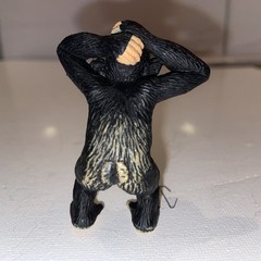 Vintage Hard Rubber Standing Chimpanzee Baby – 2.5”