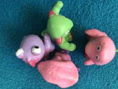 1990s Lot Of 4 Soma Love Dinosaurs. PVC