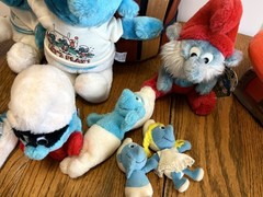 HUGE Vintage Smurfs Lot 1966–1983 PVC Plush Houses Accessories More AS IS Rare