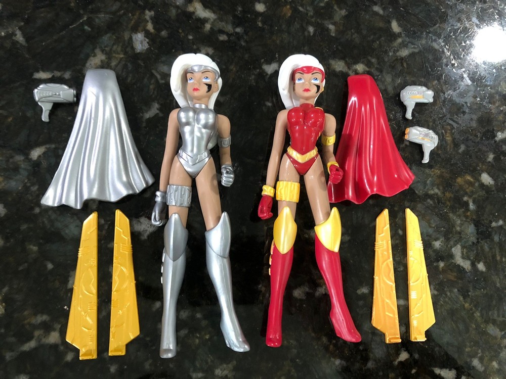 Nira X Red & Silver Cyber Skin Suit Variant 1997 Skybolt 6” Figure Bill Maus