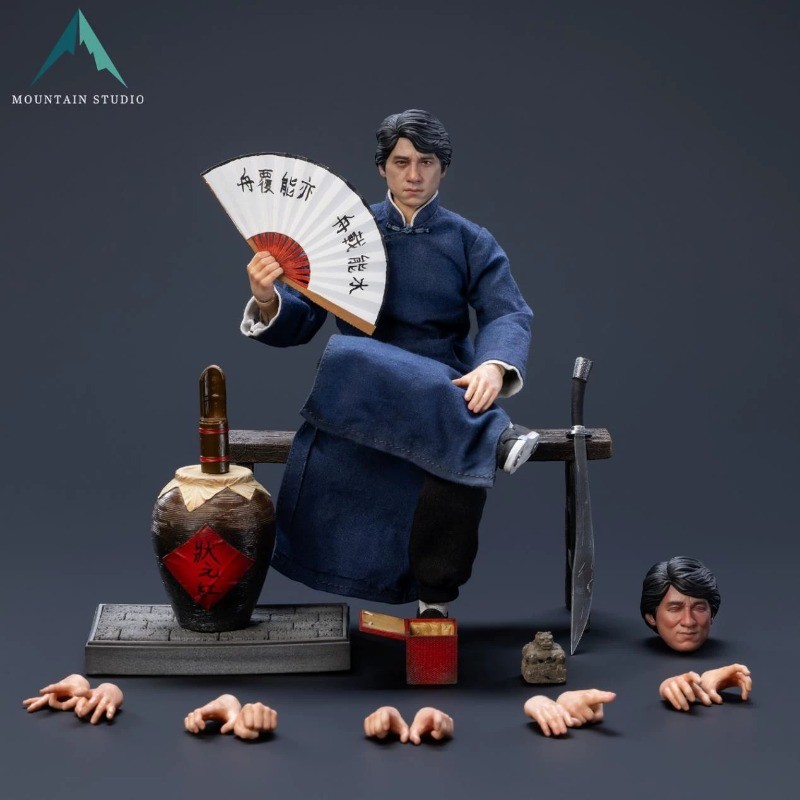 Mountain Studio 1/12 Drunken Master Action Figure 6-inch Jackie Chan Cloth Body
