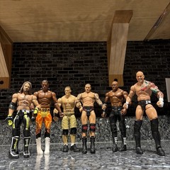Lot of 7 WWE Wrestling Action Figures Mixed Wrestlers 2012-2017 Used