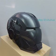 1:1 Iron Man Mk5 Black Helmet Wearable Voice-control Open&close Cosplay Boxed