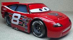 Disney Pixar Cars Dale Earnhardt Jr. #8 Bright Red Diecast 1:55 Piston Cup FC