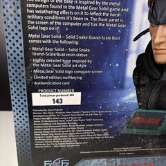 First 4 Figures Metal Gear Solid Solid Snake Grand Scale Bust Standard Polyresin