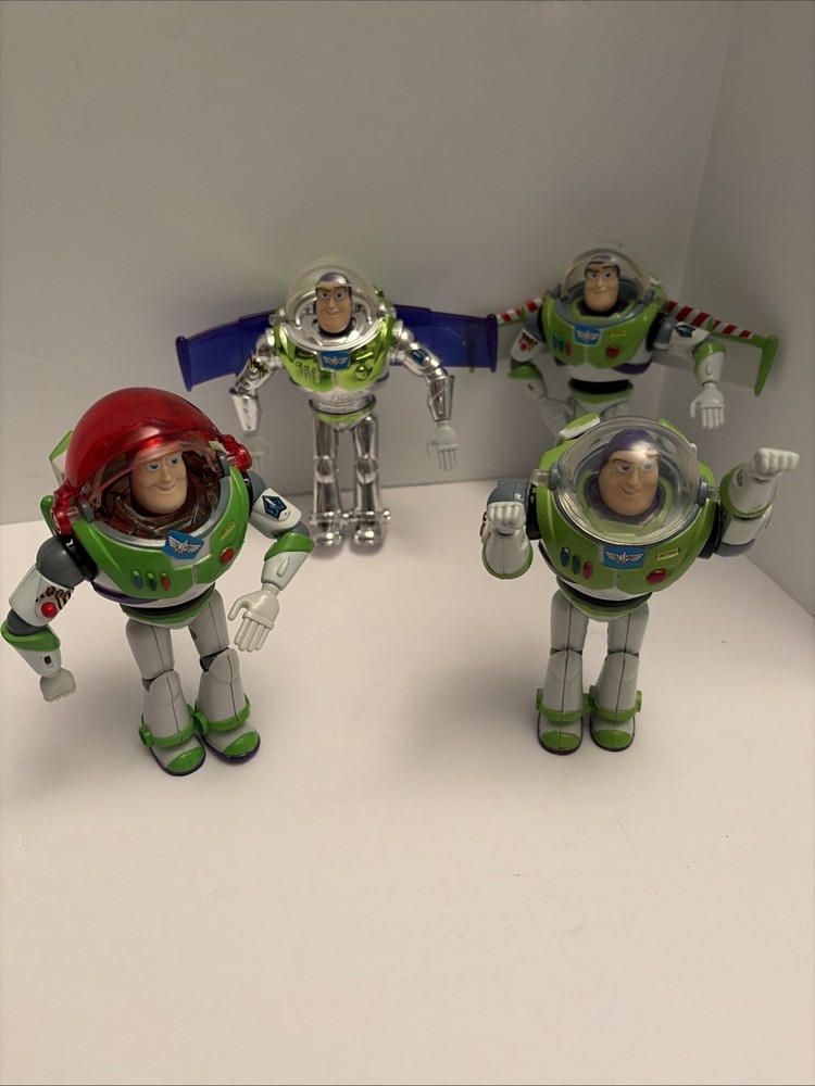 Toy Story Buzz Lightyear Think Way Lot Of 4 – Different As-is Conditions 5”