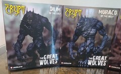 LooseCollector The Crypt Great Wolves Complete Set of 4 Figures Used