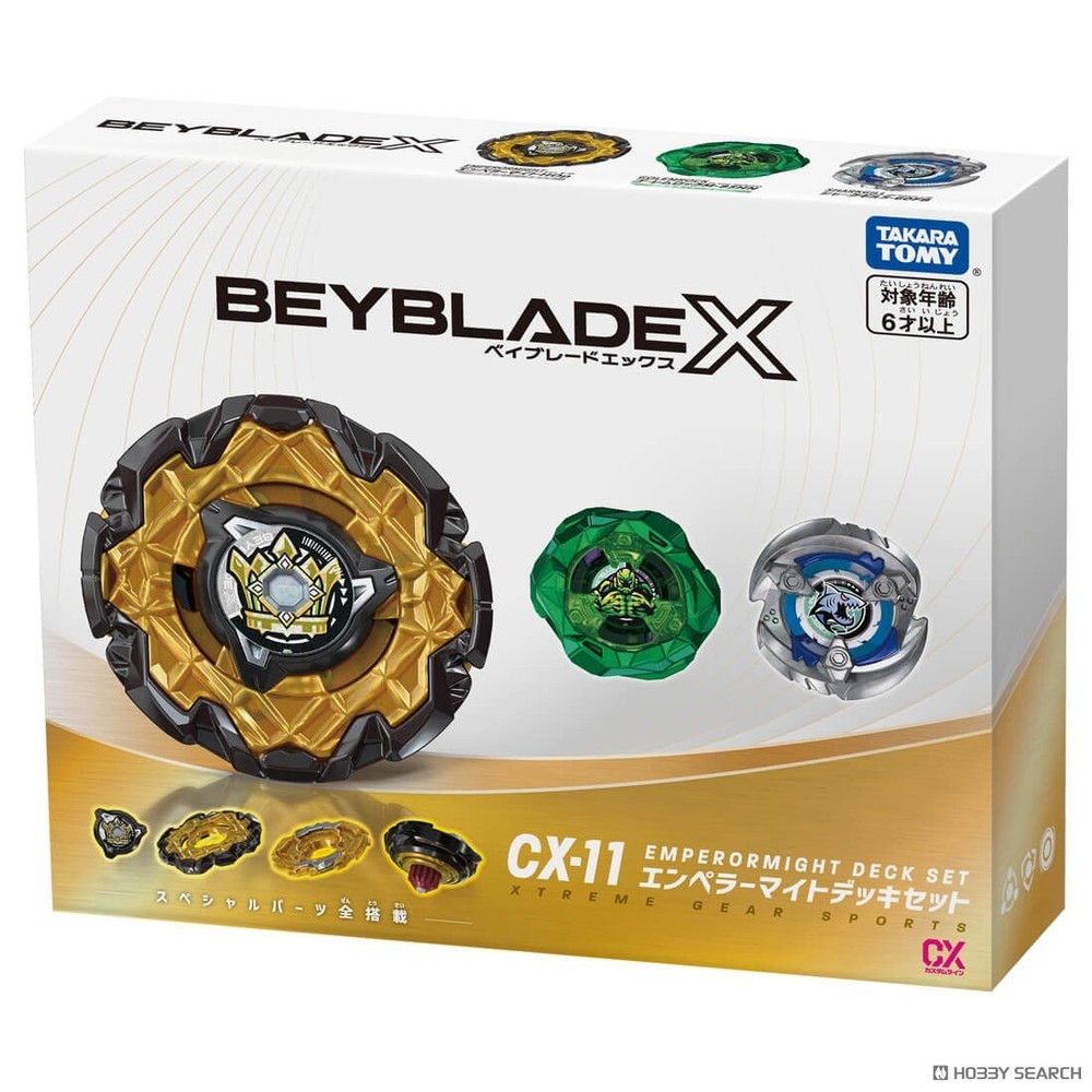 Takara Tomy Beyblade X CX-11 Emperor Might Deck Set Toy Ships From Japan