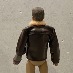 PB-RCK-JKT: 1/12 Dark Brown Fur Collar Jacket for 6″ medium to slim body