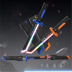 Outdoor Toy Bright Sword Multi-Color Flash LED Light Shine Cosplay Sword Toy