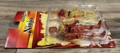 GREENBRIER ORANGE & YELLOW TRANSLUCENT NINJA ACTION FIGURES W/SWORDS – SEALED!!!