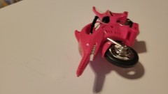 1995 Power Rangers Shark Cycle Vehicles Red Pink and White