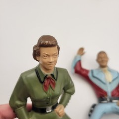 Vintage 1950s Hartland Plastics Roy Rogers Dale Evans Chief Thunderbird Figures