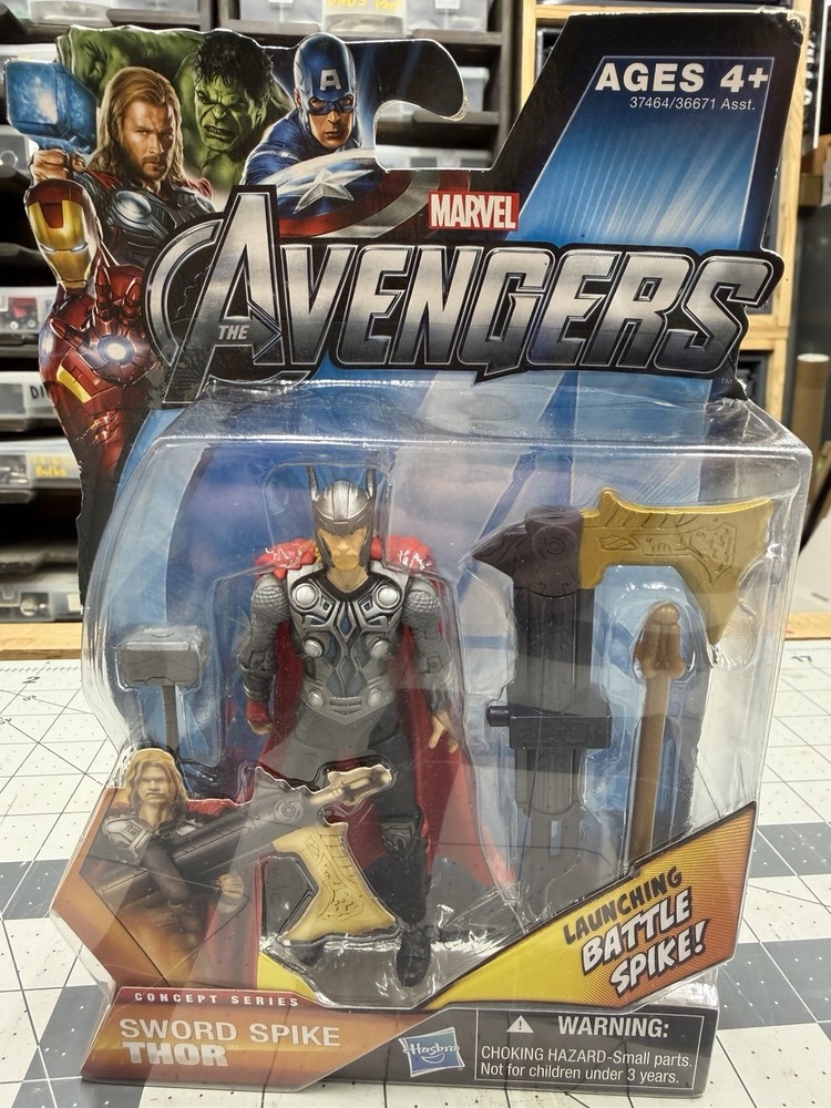Marvel Avengers Sword Spike Thor #06 Hasbro 2011 Concept Series Action Figure