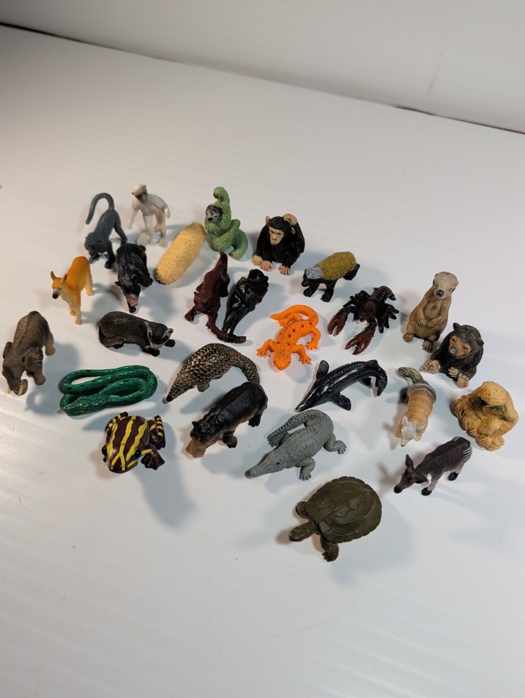 Lot Of 26 Yowie Animals Mini Figures: Sand Fish, Elephant, Hippo Etc See Pics