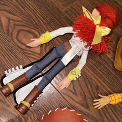 Disney Toy Story Woody & Wendy Action Figures 15” w/Hats Pull String NOT WORKING
