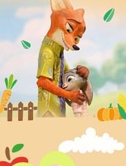 enesco SHOWCASE Zootopia Nick comforting Judy figurine NEW IN STOCK