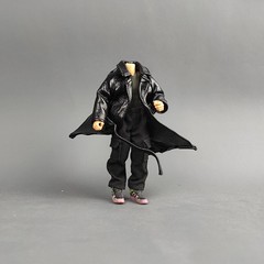 1/18 Scale 3.75″Long Leather Coat – BFS Acid Rain Action Figure Clothing