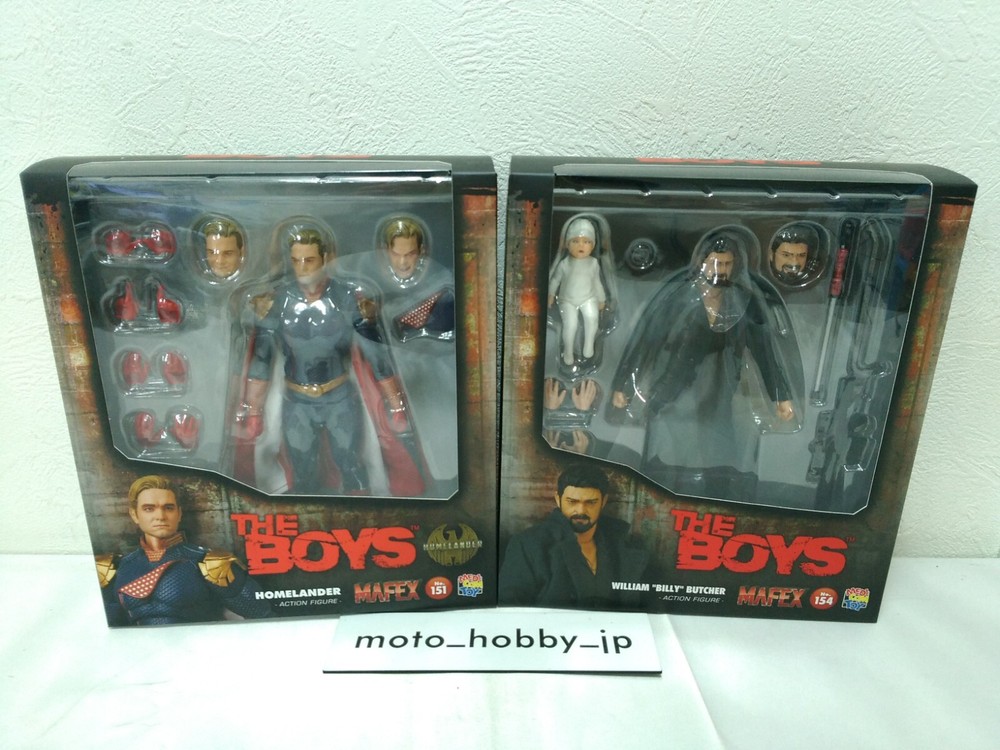 Medicom Toy MAFEX THE BOYS Homelander & Billy Butcher No.151 No.154 Figure