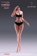 USA 1/6 Yi Ji Silicone Woman Action Figure Body YM503 Pale Suntan Tan Skin Toys