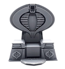 Cobra Throne Chair Gijoe Diorama Sci-Fi 1:12 Scale for 6 inch Figure Gray