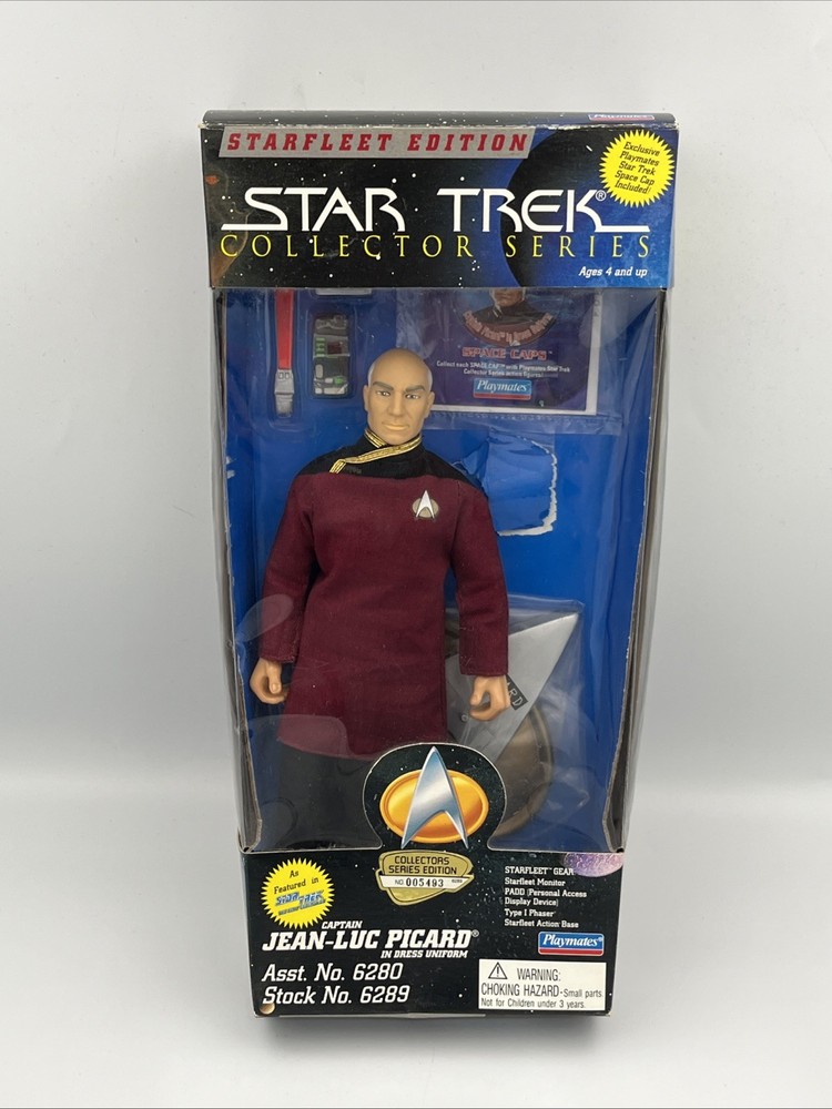 Playmates 1995 Star Trek Collector Series, Captain Jean-Luc Picard Open Box