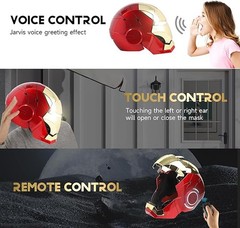 New Iron Man Gold MK5 Helmet Electronic Voice Activated Open&Close Mask Autoking