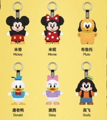 Huey Dewey And Loui-Mickey Family Cute Together Keychain Series Confirmed Figure
