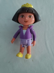 Dora the Explorer Magical Dollhouse Dora 4″ Figure 2005 Crown Purple Mattel LOT