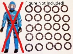 GI JOE COBRA FIGURE BODY REPAIR REPLACEMENT PART LOT OF 50 NEW O RING ORINGS