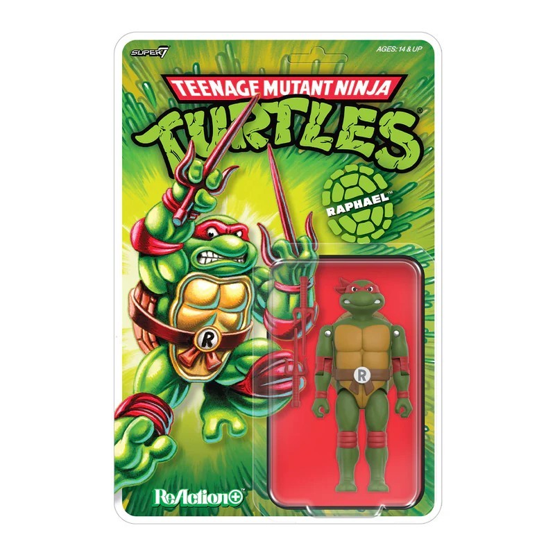 Teenage Mutant Ninja Turtle Raphael Super7 Reaction Action Figure
