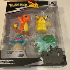 Jazwares Pokémon Select Series 1 Boxed Figure Set Pikachu Charmander Squirtle