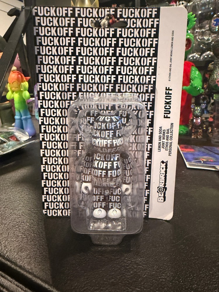 Bearbrick Be@rbrick Fuc Off Lemon & Soda Black