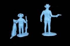 Rin Tin Tin RUSTY down sized 54mm Fort Apache western toy soldiers Marx playset