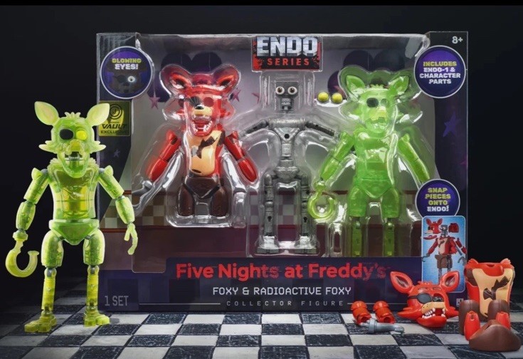 Five Nights at Freddy’s Endo-01 (Classic Foxy and Radioactive Foxy)