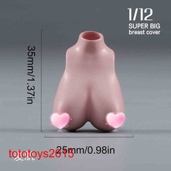 1/12 Sexy Female Big Bust Breast Cover Model For 6”Action Figure Body Doll Toy
