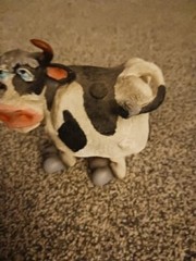 Cartoonish Booble Cow Body Figure