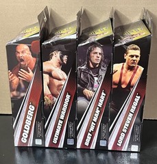 WWE Elite Monday Night Wars Complete Set of 4, (Series 12) w/ ROCKABILLY BAF