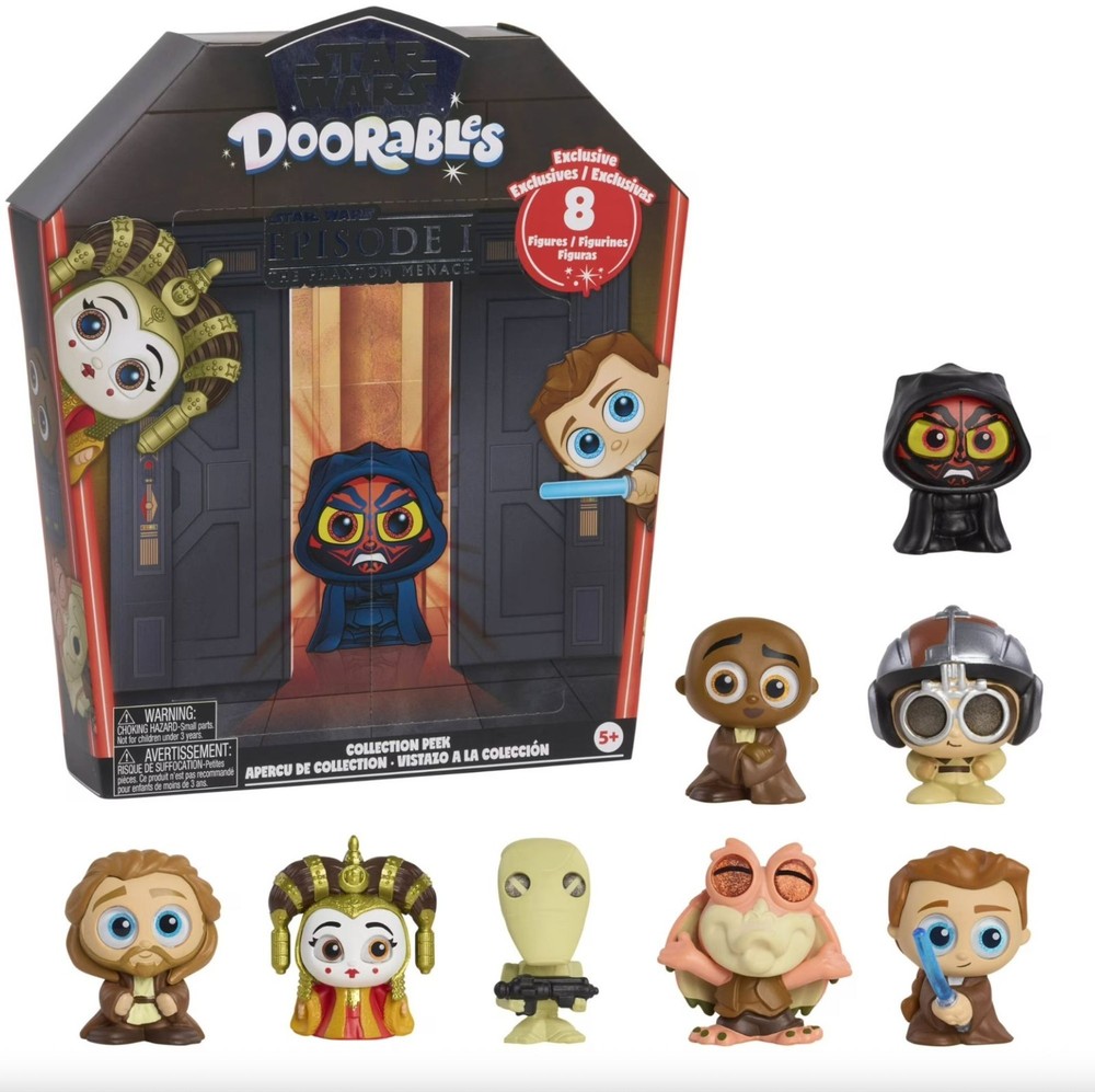 Star Wars Doorables Collection Peek Episode I The Phantom Menace 8 Figures