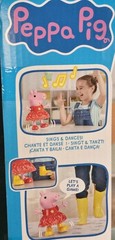 12″ PEPPA PIG Singing And Dancing Doll. Plastic Body, Fabric Skirt +Yellow Boots