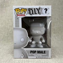 NEW Funko Pop DIY Custom Male Vinyl Figure Blank White Lot of 2