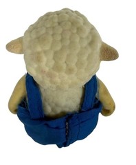 Li’l Woodzeez Snipadoodle Sheep Famileez Acorn Farmer Gardner Blue Overalls RARE