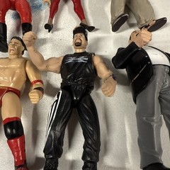 Lot of 6 WWE Wrestling figures Jakks Signature And Bone Crushing Series Kane, Dx