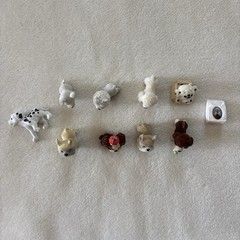 Vintage 1990 Puppy in My Pocket Dog Flocked Figures Lot of 8