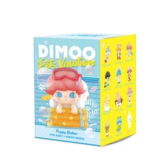 POP MART Dimoo Pets Vacation Series Confirmed Blind Box Figure Art Toys Gift