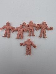 Vintage M.U.S.C.L.E. Men Figures Lot of 13 1980s Mattel Kinnikuman Flesh Color