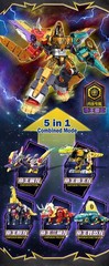 Miniforce Dinoid Warrior Dino Emperor 5-Intergation Dinosaur Robot Deluxe Toy